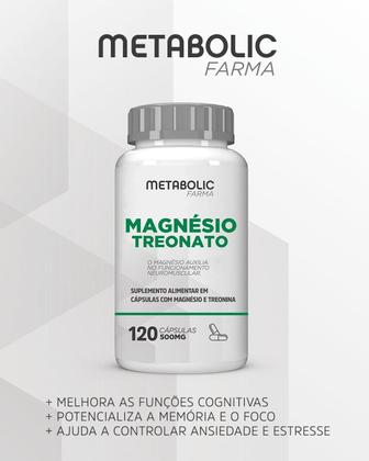 Imagem de Magnesio Treonato Coenzima Q10 500mg 240Cáps Metabolic Farma