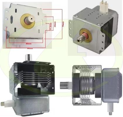 Imagem de Magnetron witol 2m218j = 2m211h-m5 2m217j microondas daewoo continental moct022sd2a1br moct022sd2a2br