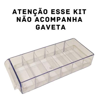 Imagem de Magus Régua Divisória P Gaveteiro Organizador Multiuso Cor Transparente Kit Com 50unidades RGA1