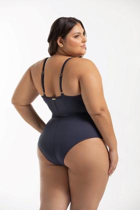 Imagem de Maiô Alças Fixas Liso Sem Bojo Plus Size
