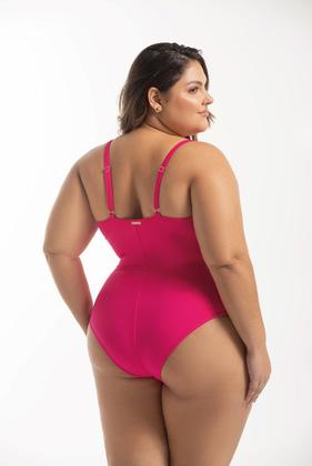 Imagem de Maiô Alças Fixas Liso Sem Bojo Plus Size
