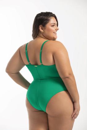 Imagem de Maiô Alças Fixas Liso Sem Bojo Plus Size