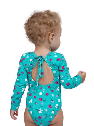 Imagem de Maiô Baby Manga Longa Proteção Solar UV 50+