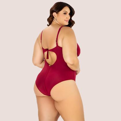 Imagem de Maiô Banho de Mar Zero Barriga Alta Compressão Plus Size