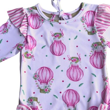 Imagem de Maiô Bebê Manga Longa Proteção UV50+