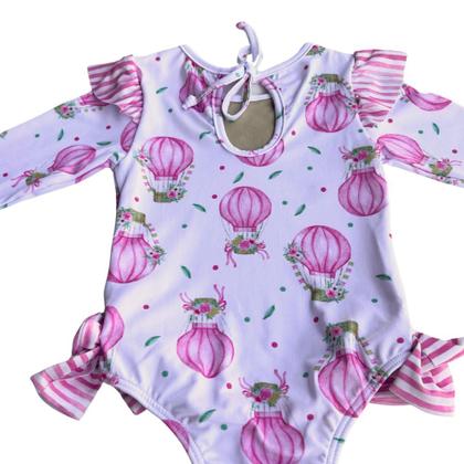 Imagem de Maiô Bebê Manga Longa Proteção UV50+