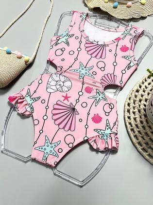 Imagem de Maiô Biquini Infantil Menina Modinha Verão Traje de Banho Moda Praia Mini Diva