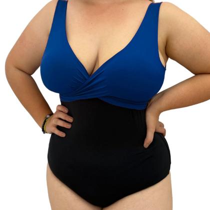 Imagem de Maiô, Body Feminino Plus Bicolor Chapa Barriga Com Bojo Neon