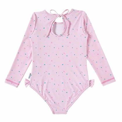 Imagem de Maiô Body Manga Longa Com Proteção Solar Coruja Tip Top