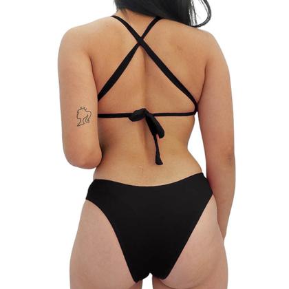 Imagem de Maiô Com Bojo Engana Mamãe Traspassado Costas Poliamida