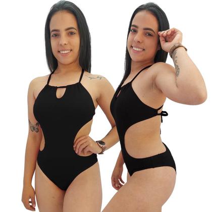 Imagem de Maiô Com Bojo Engana Mamãe Traspassado Costas Poliamida