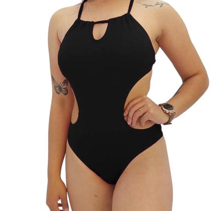 Imagem de Maiô Com Bojo Engana Mamãe Traspassado Costas Poliamida