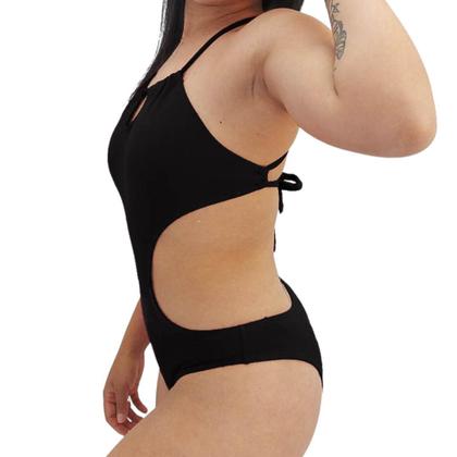 Imagem de Maiô Com Bojo Engana Mamãe Traspassado Costas Poliamida