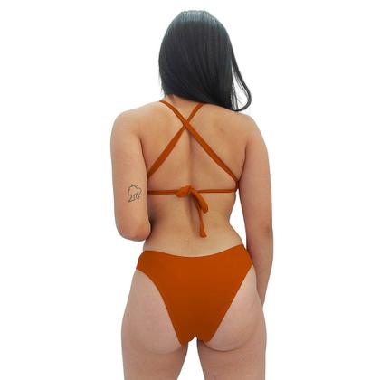 Imagem de Maiô Com Bojo Engana Mamãe Traspassado Costas Poliamida