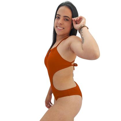 Imagem de Maiô Com Bojo Engana Mamãe Traspassado Costas Poliamida