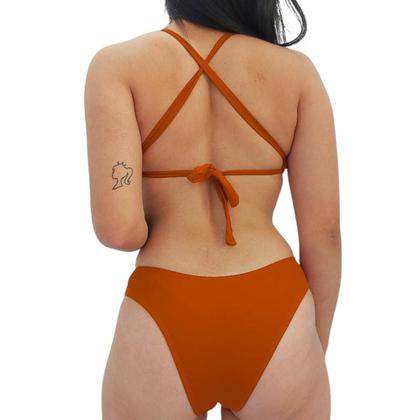 Imagem de Maiô Com Bojo Engana Mamãe Traspassado Costas Poliamida