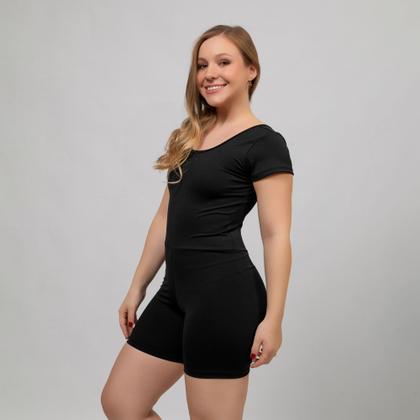 Imagem de Maiô de Hidroginástica de perninha Macaquinho Natação Com Bojo Proteção Uv50+ Com Sustentabilidade