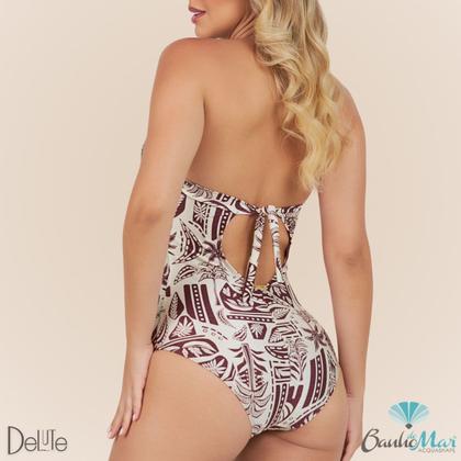 Imagem de Maiô Drapeado com Bojo Zero Barriga Banho de Mar Ref: 601593