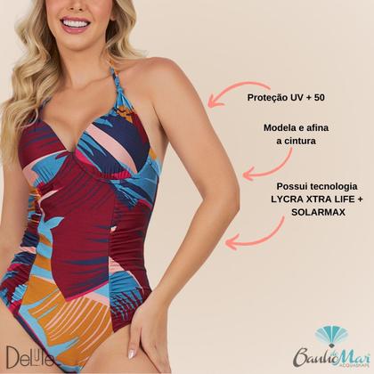 Imagem de Maiô Drapeado com Bojo Zero Barriga Banho de Mar Ref: 601593