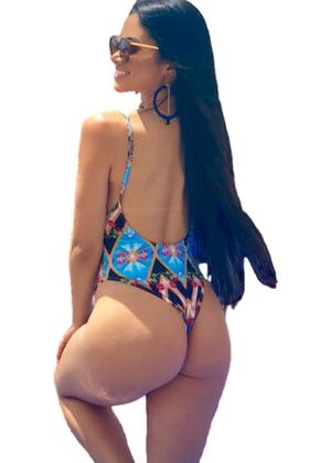 Imagem de Maio Fechado de Alça fixa Aviador estampado Sem Bojo