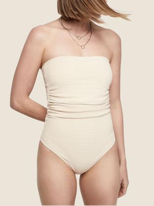 Imagem de Maiô Feminino Beachwear Texturizado Sem Alças Dzarm