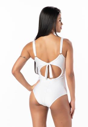 Imagem de Maiô Feminino Decote V com Bojo e Detalhe Levanta Seios