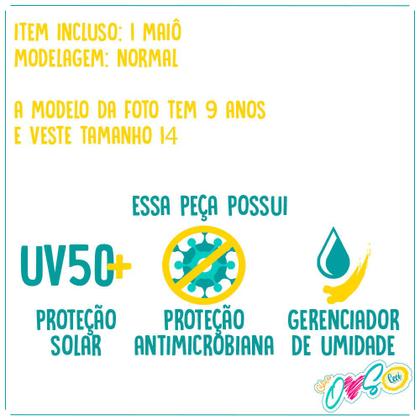 Imagem de Maiô Infantil com Ziper Sereia Especial Cecí Moda Praia