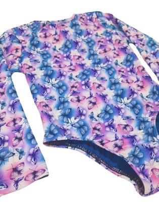 Imagem de Maiô Infantil Juvenil Manga Longa Proteção Solar UV 50+