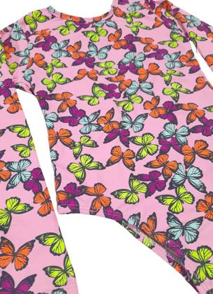 Imagem de Maiô Infantil Juvenil Manga Longa Proteção Solar UV 50+