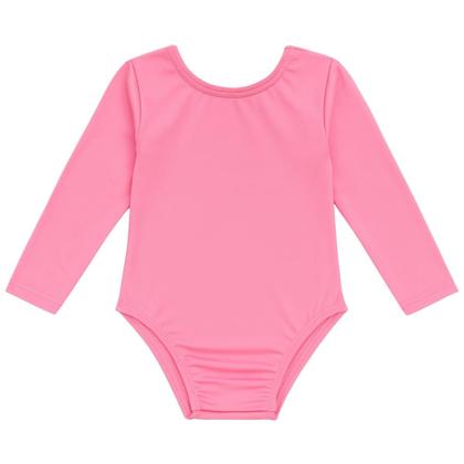 Imagem de Maiô Infantil Manga Longa Proteção Solar Body Liso Básico