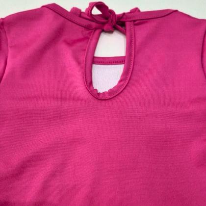 Imagem de Maiô Infantil Manga Longa Proteção UV 50+ Estampa que Revela na Água Pink