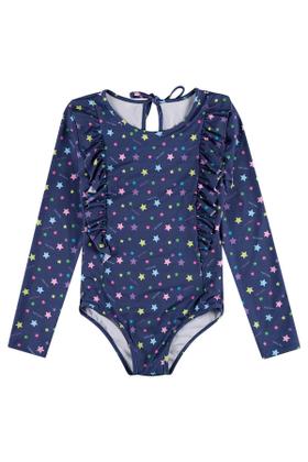 Imagem de Maiô Infantil Manga Longa UV 50+ Details Suplex Marinho