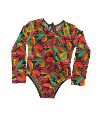 Imagem de Maiô infantil menina manga longa proteção UV 1 a 16 anos