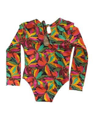 Imagem de Maiô infantil menina manga longa proteção UV 1 a 16 anos