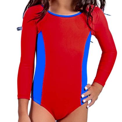 Imagem de Maiô Infantil Natação Criança Com Forro Interno Poliamida