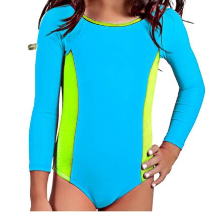 Imagem de Maiô Infantil Natação Criança Com Forro Interno Poliamida