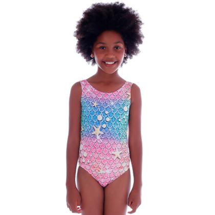 Imagem de Maiô Infantil Sereia Especial Cecí Moda Praia