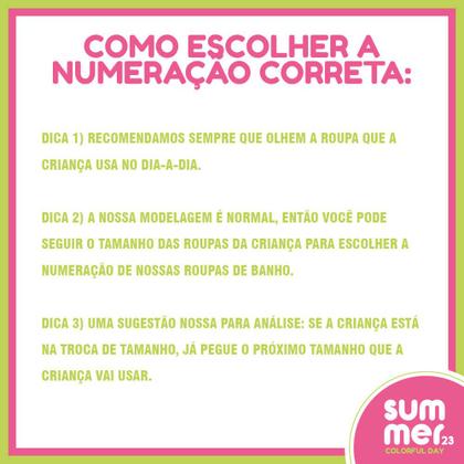 Imagem de Maiô Infanto Juvenil Engana Mamãe Preto com Neon UV50+