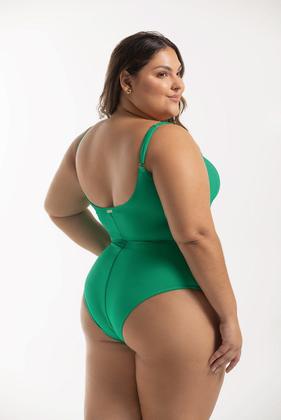 Imagem de Maiô Liso Alças Fixas Plus Size