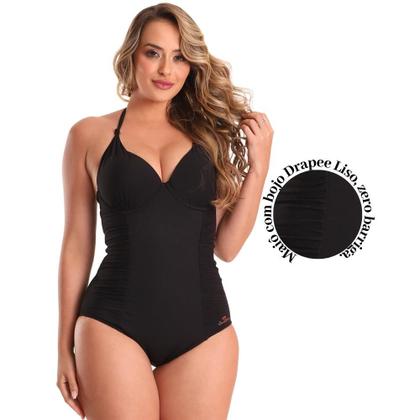 Imagem de Maio Liso Com Bojo Drapee Modelador E Redutor Zero Barriga Banho De Mar Verão
