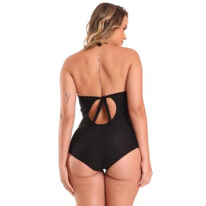 Imagem de Maio Liso Com Bojo Drapee Modelador E Redutor Zero Barriga Banho De Mar Verão