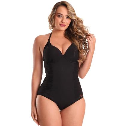 Imagem de Maio Liso Com Bojo Drapee Modelador E Redutor Zero Barriga Banho De Mar Verão