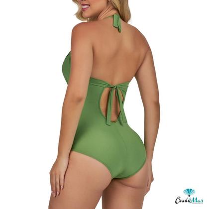 Imagem de Maio Liso Com Bojo Drapee Modelador E Redutor Zero Barriga Banho De Mar Verão