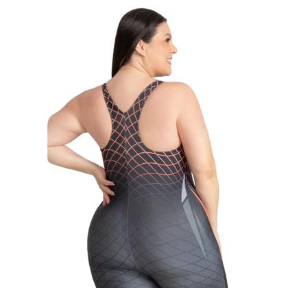 Imagem de Maio Macaquinho Natação Trinys Estampado 3585 Plus Size