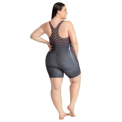 Imagem de Maio Macaquinho Natação Trinys Estampado 3585 Plus Size