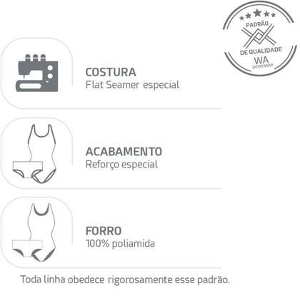 Imagem de Maiô Macaquinho Plus Size Hidroginastica Natação Poliamida