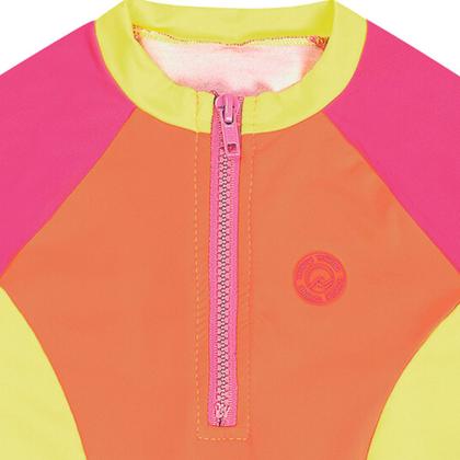 Imagem de Maiô Manga Longa Natação Infantil Juvenil Proteção Solar UV