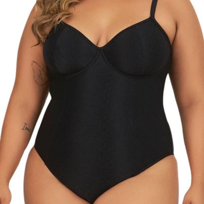 Imagem de Maiô Meia Taça Liso Banho de Mar 621512 Plus Size