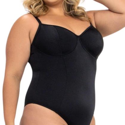 Imagem de Maiô Meia Taça Plus Size Banho de Mar 621517 Preto