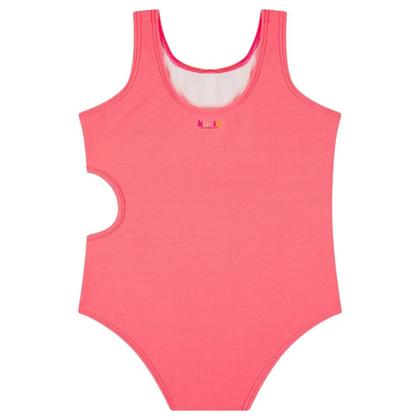 Imagem de Maiô Menina em Malha Jacquard Textura com Proteção UV50+ Kukiê